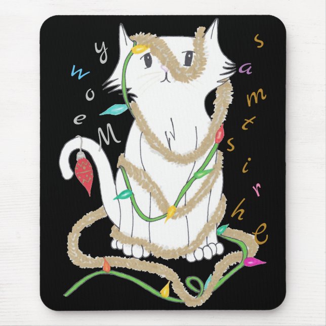 Christmas Mess Mouse Pad (Front)