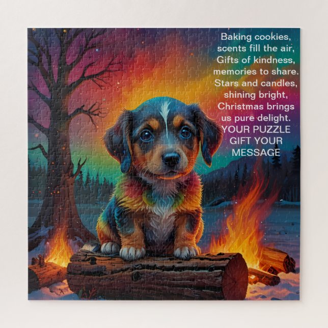 Christmas Message Joy Jigsaw Puzzle (Vertical)