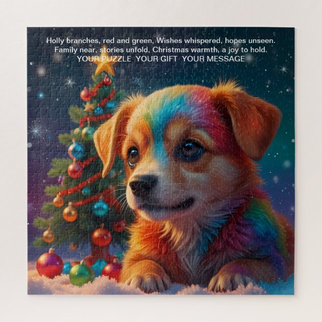 Christmas Message Joy Jigsaw Puzzle (Vertical)