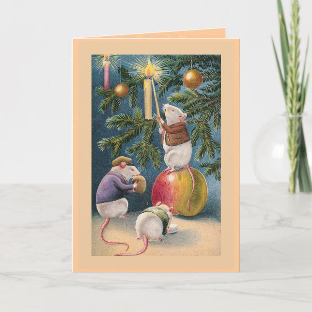 "Christmas Mice" Greeting Card (Front)