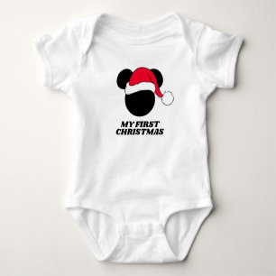 Christmas Mickey Mouse   My First Christmas Baby Bodysuit
