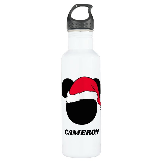 Christmas Mickey Mouse | Santa Icon 710 Ml Water Bottle (Front)