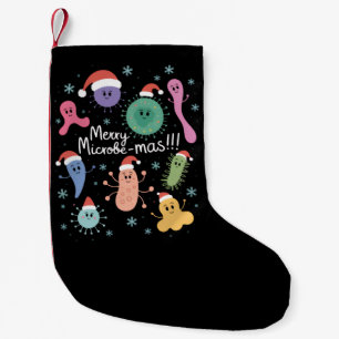Christmas Microbiology Science Teacher Microbe Small Christmas Stocking