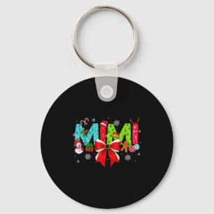 Christmas Mimi Coquette Bow Mimi Christmas  Keychain