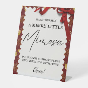 Christmas Mimosa bar Sign  Family Brunch 