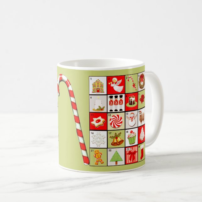 Christmas Miniature Advent Calendar Coffee Mug (Front Right)