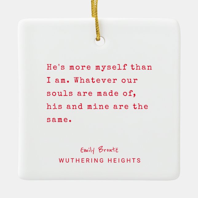 Christmas Minimal typewriter | Personalized text Ceramic Ornament (Front)