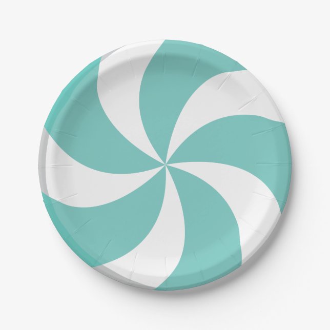 CHRISTMAS MINT CANDY PAPER PLATE (Front)