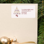 Christmas Miracle Pregnancy Announcement Label<br><div class="desc">Celebrate the holiday season and share your heartwarming news with our Christmas Miracle Pregnancy Announcement Label. This charming label is perfect for adding a touch of festive magic to your pregnancy announcement, whether you're attaching it to holiday cards, gifts, or keepsakes. It's an adorable and memorable way to spread your...</div>