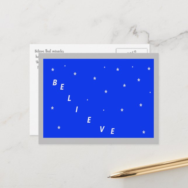 Christmas Miracles Postcard (Front/Back In Situ)