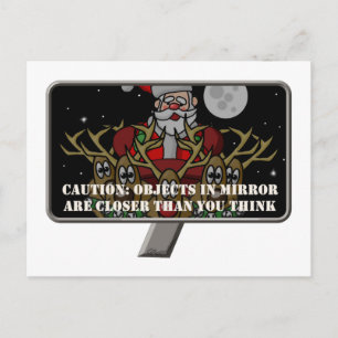 Christmas Mirror Holiday Postcard