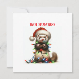 Christmas Mischief Ferret tangled