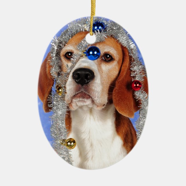 Christmas Mishap Ceramic Ornament (Front)