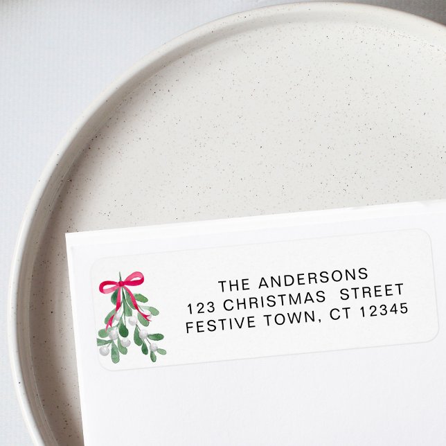 Christmas Mistletoe Return Address  (Creator Uploaded)