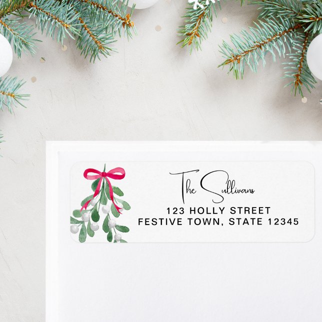 Christmas Mistletoe Return Address  (Creator Uploaded)