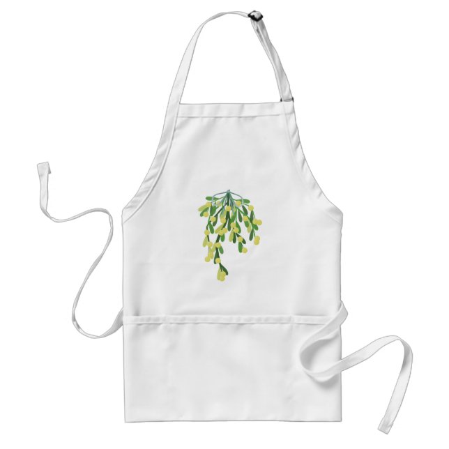christmas mistletoe standard apron (Front)