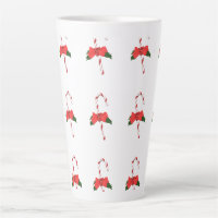 Christmas mistletoe stick red white green