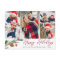 Christmas Modern 5 PHOTO Collage Greeting Holiday