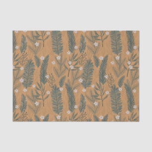 Christmas Modern Boho Botanical Greenery  Tissue Paper
