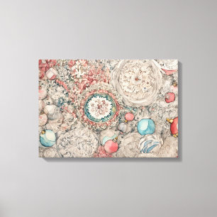 Christmas Modern Colourful Wrapped Art Canvas Prin Print