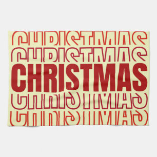Christmas Modern Cool Christmas Kitchen Towel