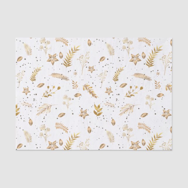 Christmas Modern Gold Arch Tissue Paper (Front)