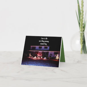 CHRISTMAS MONEY CAN'T BUY LOVE card