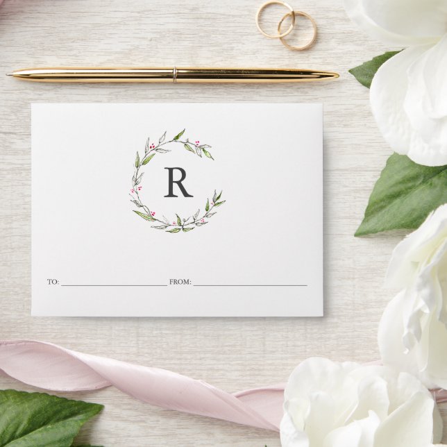 Christmas Money Envelopes Elegant Botanicals (Wedding)