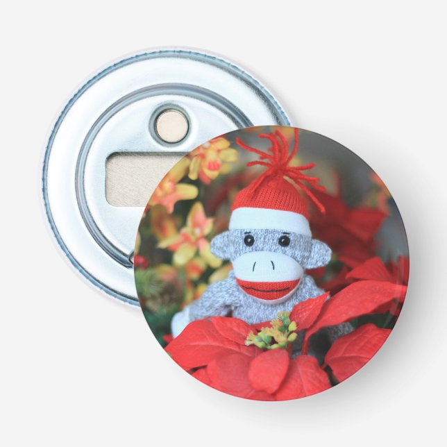 Christmas Monkey Bottle Opener (Front)