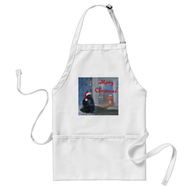 Christmas Monkey Standard Apron (Front)