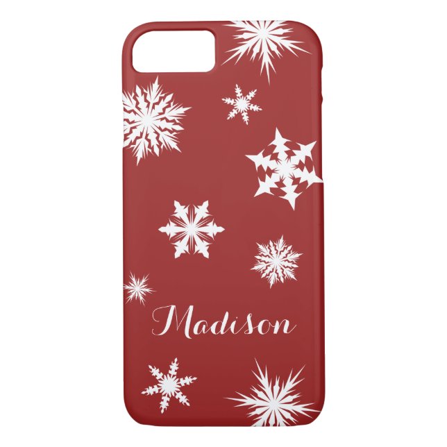 Christmas Monogram iPhone 7 Case (Back)