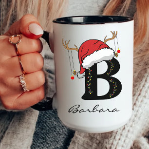 Christmas Monogram Mug Family Gift for Him or Her