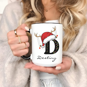 Christmas Monogram Personalized Cup for Friends