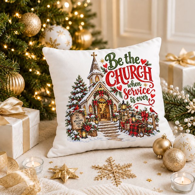 Christmas Monogram Quote Decorative Throw Pillow (Christmas Monogram Quote Decorative Throw Pillow)