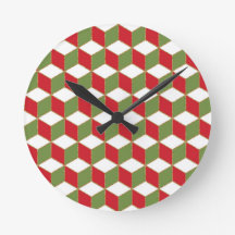 Christmas mood cubes illusion pattern