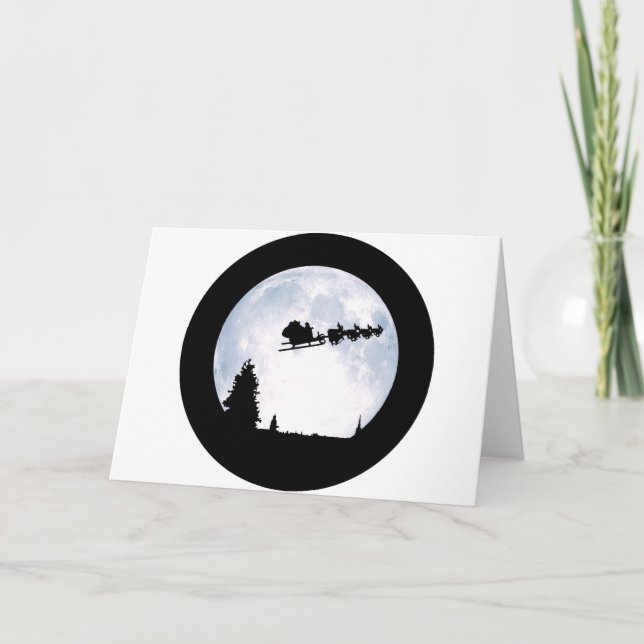 Christmas Moon Holiday Card (Front)