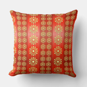Christmas Moon Star Pattern-65756 Throw Pillow