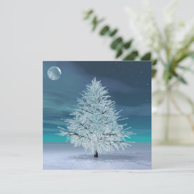 Christmas Moonlight  Card (Standing Front)