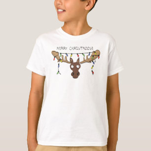 Christmas Moose Cute Funny Holiday Animal T-Shirt