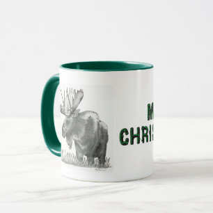 Christmas Moose Mug