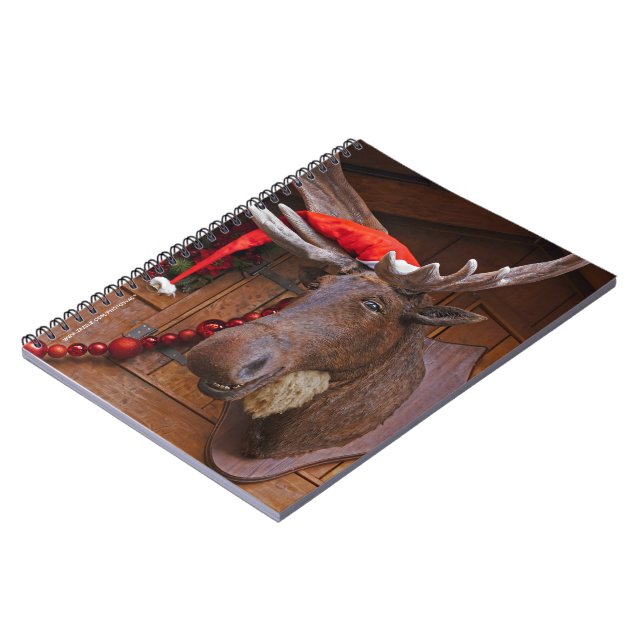 Christmas Moose Notebook (Left Side)