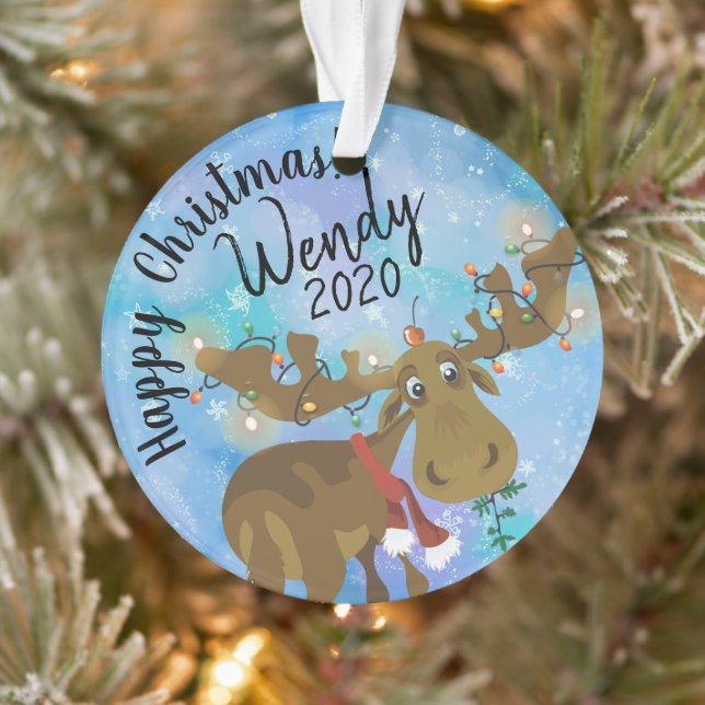 Christmas Moose Ornament (Tree)