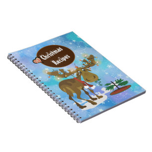 Christmas Moose Recipe Notebook