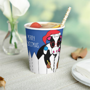 Christmas Moosicians Paper Cups