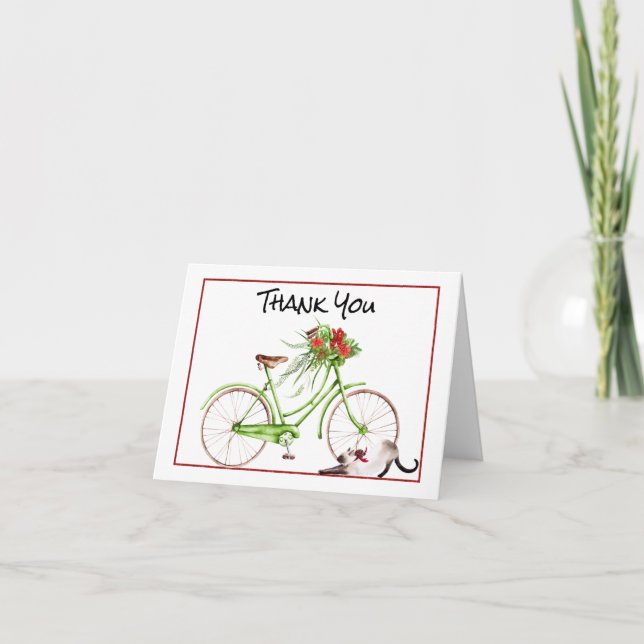 Christmas Morning Bicycle Thank You (Front)