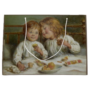 Christmas Morning (by Joseph Clark) Large Gift Bag