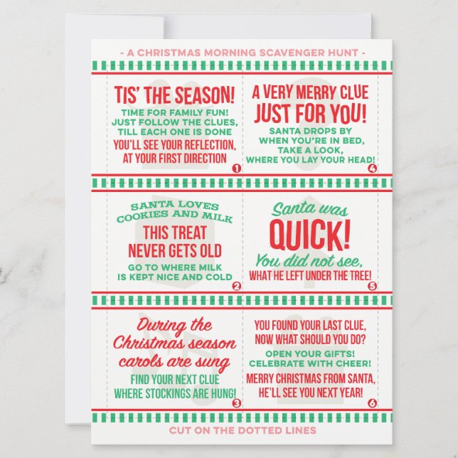 Christmas Morning Scavenger Hunt (Front)