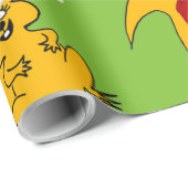 Christmas Morning Squirrel Cartoon Wrapping Paper (Roll Corner)