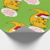 Christmas Morning Squirrel Cartoon Wrapping Paper (Corner)