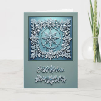 Christmas Motif 5x7 Greeting Card